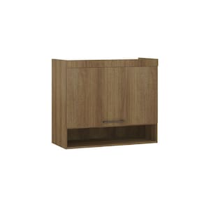 Armário Aéreo Maleiro Modulado 97cm 1 Porta Basculante Paris Luciane Móveis Avelã Pf Com Avelã Pf