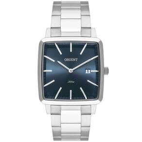 Relógio ORIENT masculino azul prata quadrado GBSS1056 D1SX