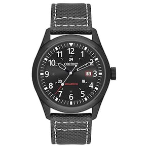 Relógio ORIENT masculino solar nylon preto MPSN1003 P2PB
