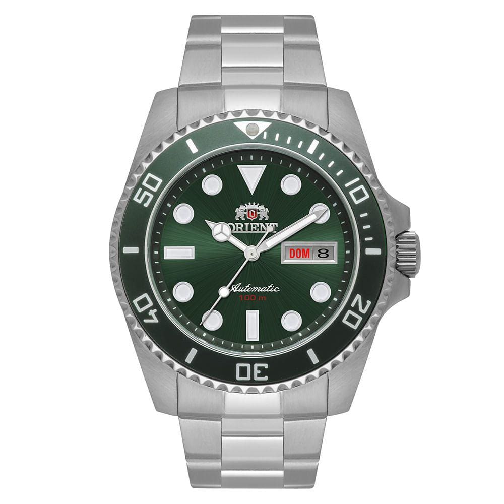 Relógio ORIENT masculino automático verde F49SS027 E1SX