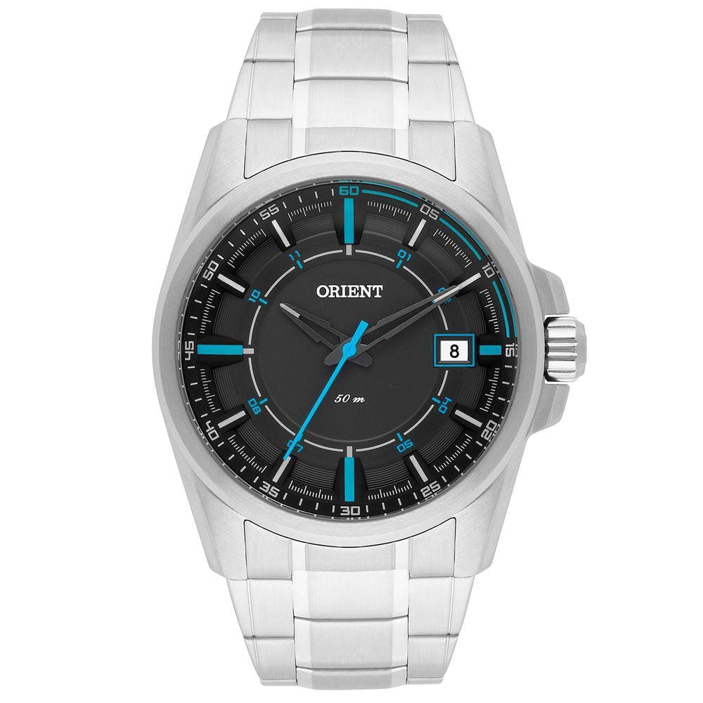 Relógio ORIENT masculino analógico prata MBSS1317 GASX