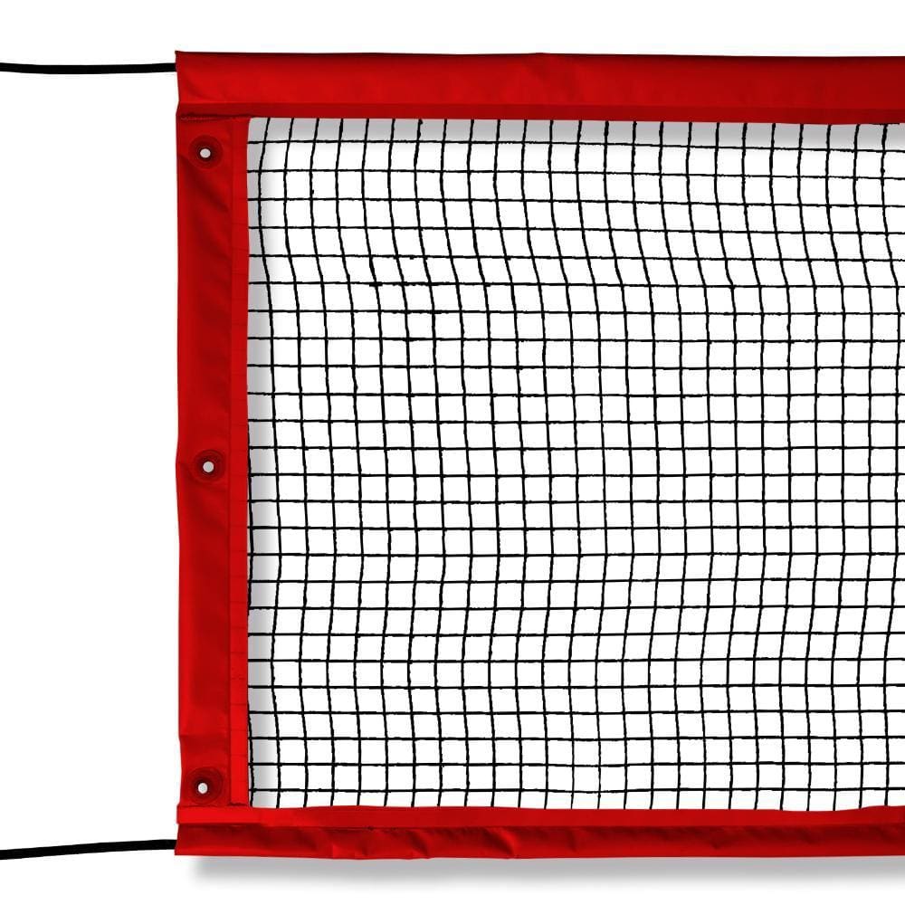 Rede Multiuso Zaka Volei Beach Futevolei sem banda lateral Vermelha 9,60m x 1m