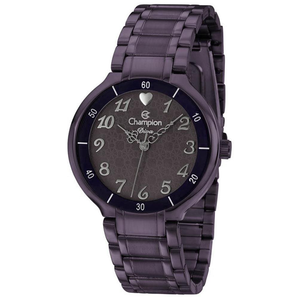 Relógio CHAMPION feminino roxo analógico CN26395O