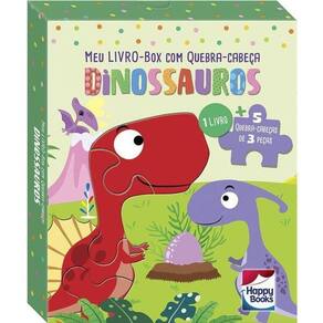 Meu Livro-Box Com Quebra-Cabeça - Dinossauros