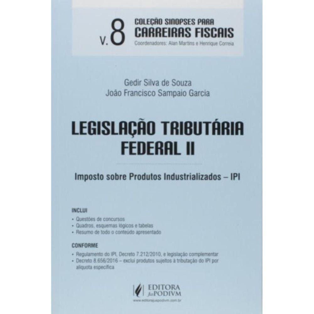 Sinopses Para Carreiras Fiscais-V8 -Leg Tribut Fed