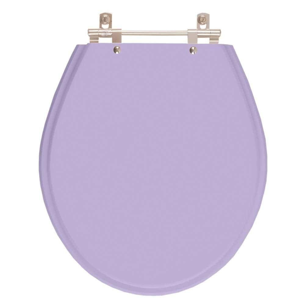 Assento Sanitário Carina Bermuda (lilás) Para Vaso Ideal Standard