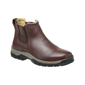 Botina Zebu Masculina Em Couro Flother PinhAo 56150