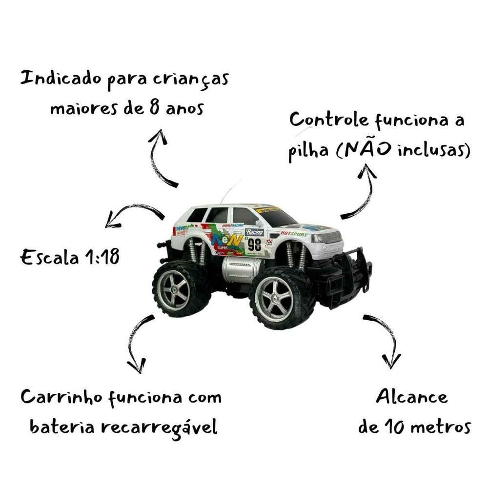 Carro de Controle Remoto Giant Four Wheeler PickUp Amarelo Cks