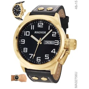 Relógio Magnum Masculino Sports MA32756U Quartz Dourado