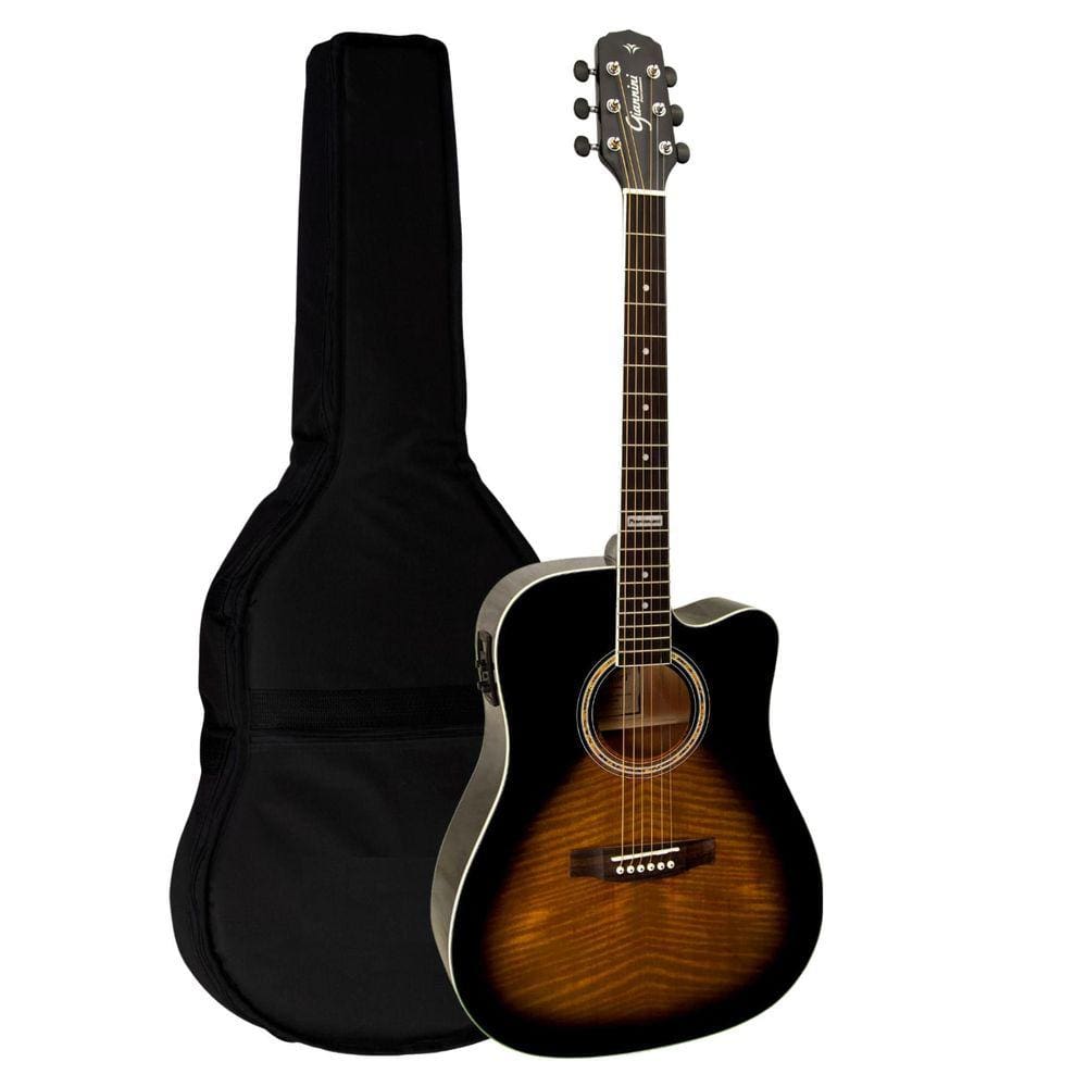 Violão Aço Eletrico Giannini Gf1D Ceq Ts Sunburst + Capa