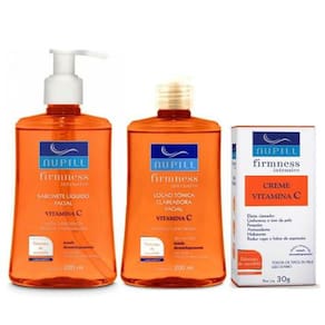 Kit Nupill Firmness Intensive Vitamina C (Sabonete 200ml + Loção Tônica 200ml + Creme 30g)