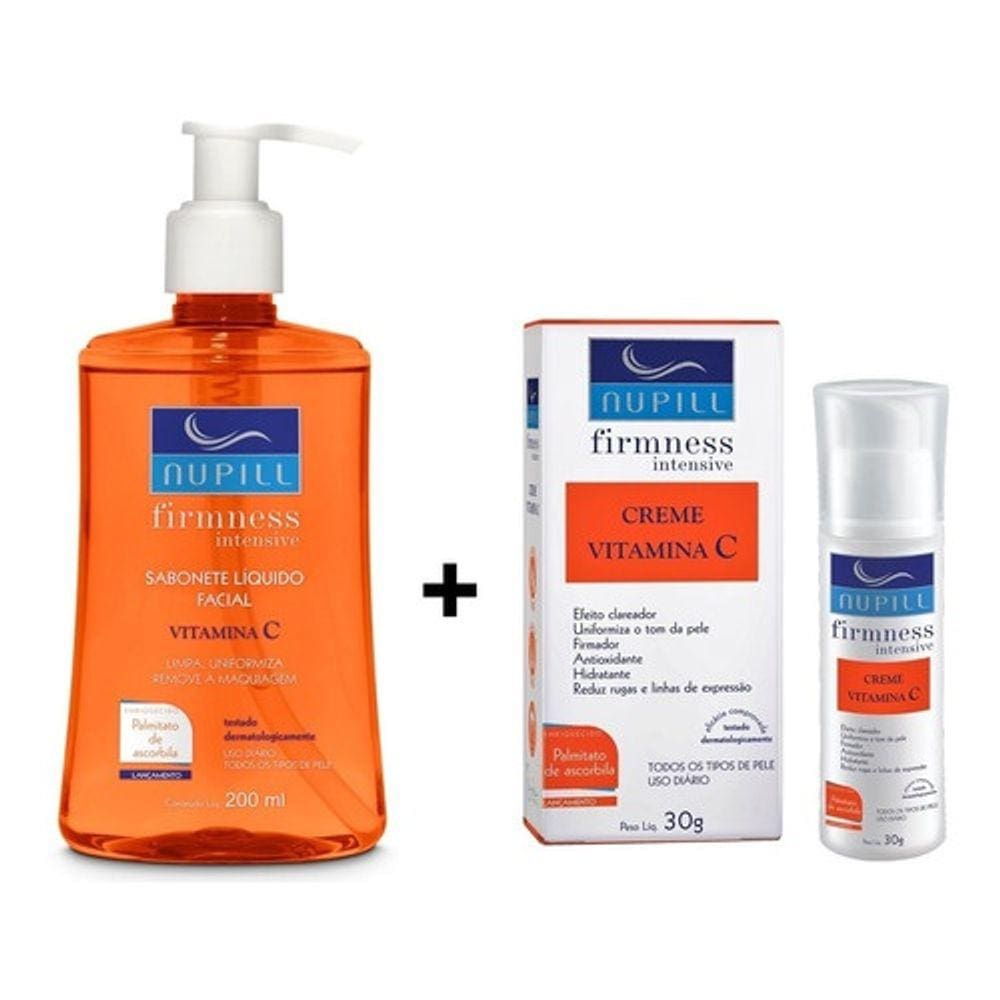 Kit Nupill Firmness Intensive Vitamina C (Sabonete 200ml + Creme 30g)