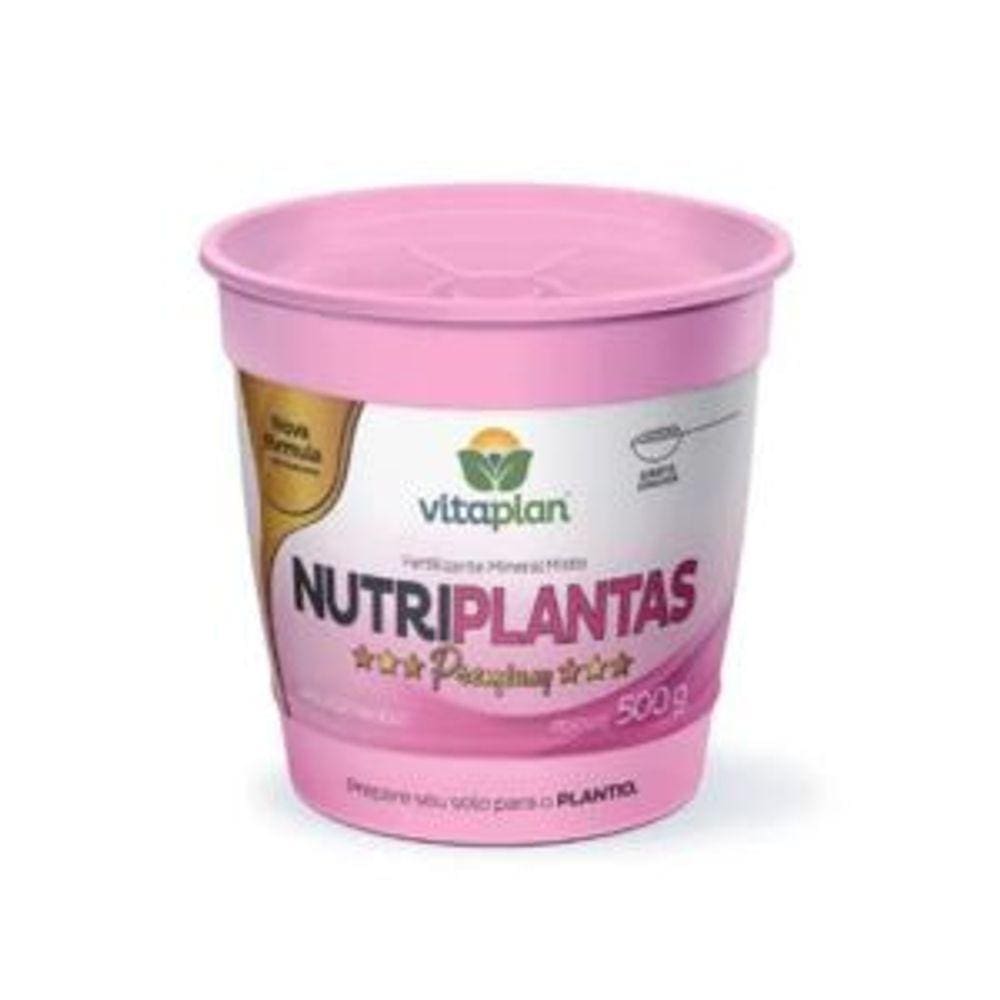 Fertilizante Mineral Misto Nutriplantas 500 Grs Pote Vitaplan
