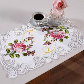 Americano Bordado Inglês 30X45 Tecido Acetinado Tessi Veneza
