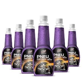 Renovador De Pneus Gel 500g Orbi Pretinho Pneu - 6 Peças