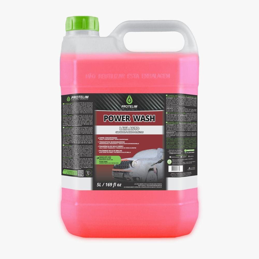 Shampoo Lava Auto Power Wash Neutro Concentrado 5l Protelim