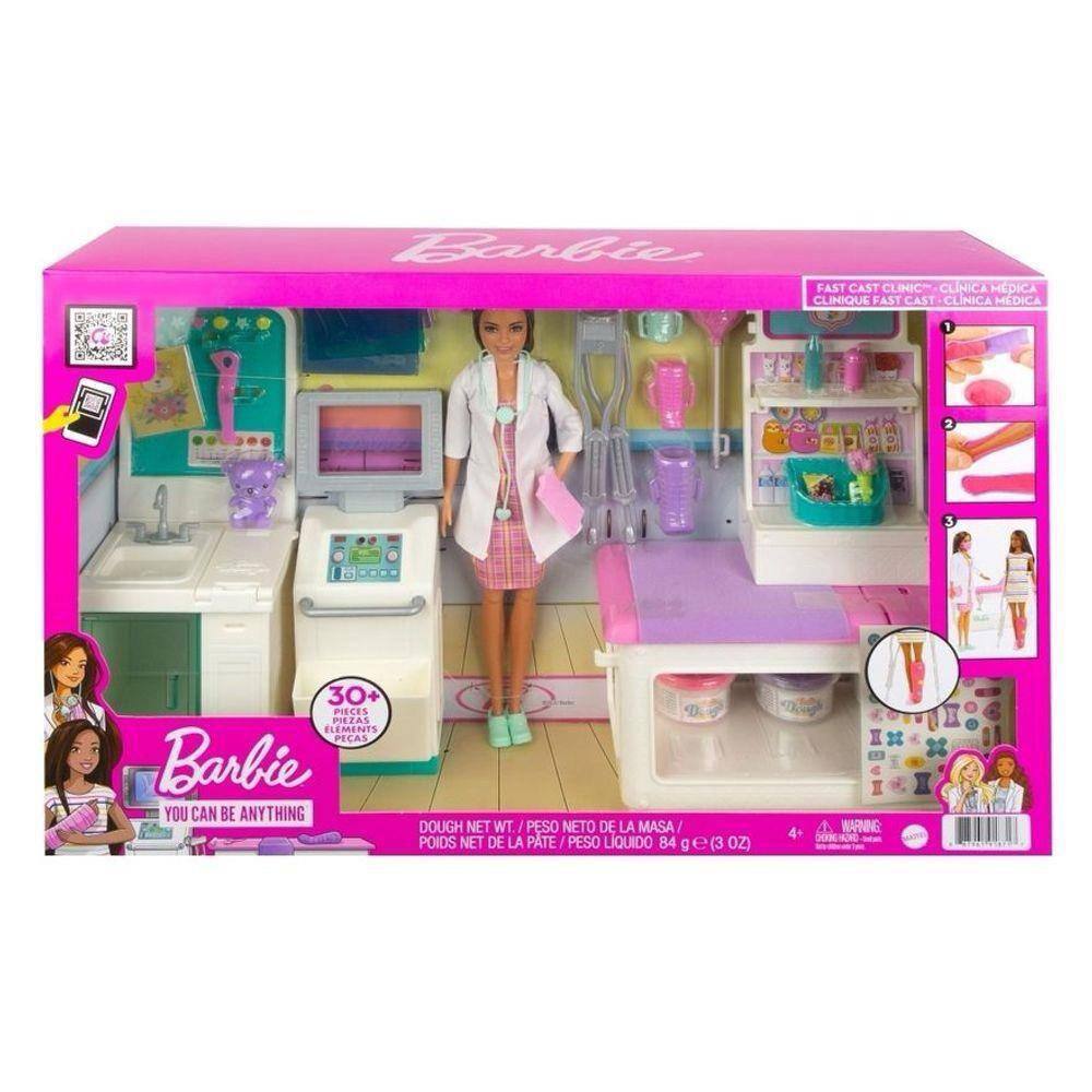 Boneca Barbie Com Cenário E Guarda Roupa De Luxo - Mattel em