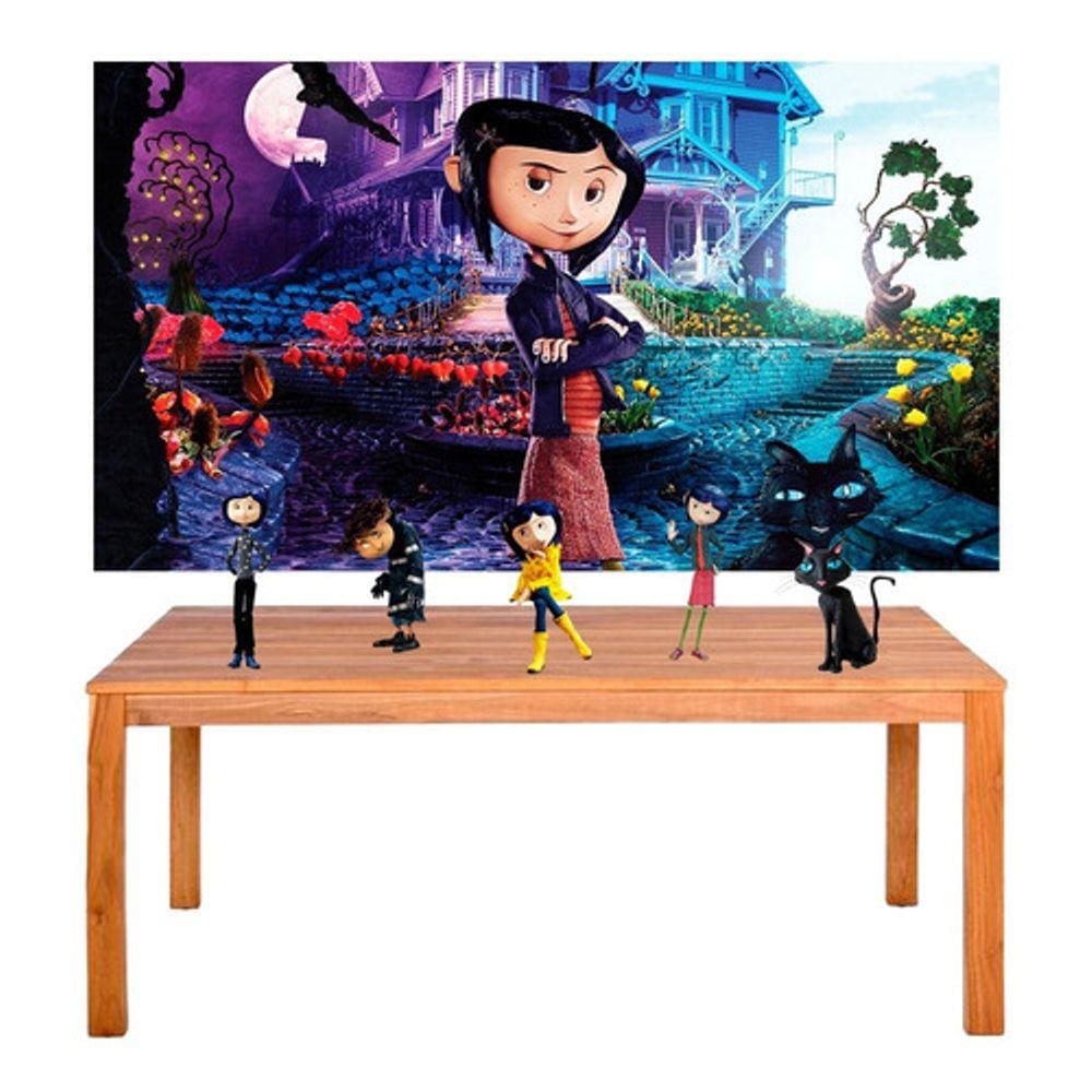 Kit Festa Coraline Display + Painel 100x60cm
