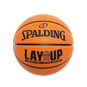 Mini Bola De Basquete Spalding - Lay Up - Borracha - Laranja