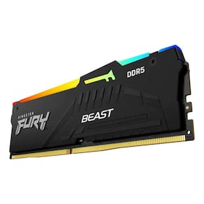 Memória Gamer Kingston Fury Beast Rgb, 8Gb, Ddr5, 5600Mhz,