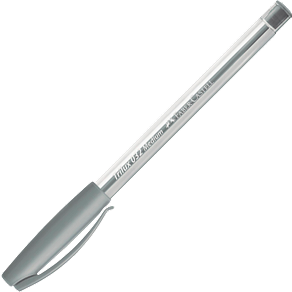 Caneta Esferográfica Trilux Colors 1.0mm Prata Faber-Castell