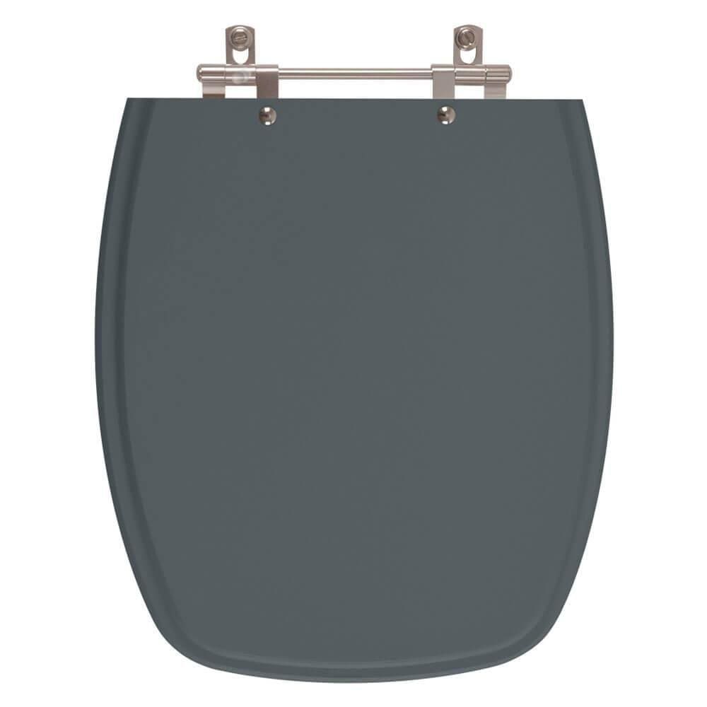 Assento Sanitario Plus Cinza Escuro Para Bacia Fiori 6lpf