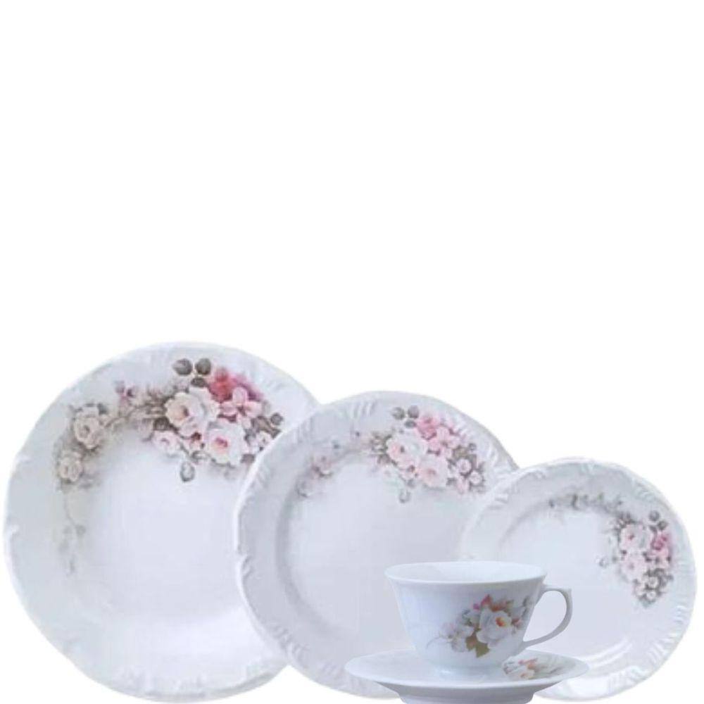 Aparelho de jantar/cafe/cha 96 peças porcelana schmidt em São