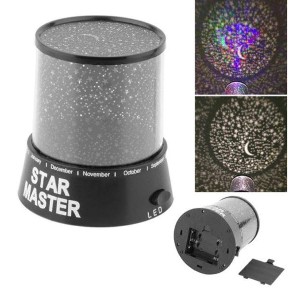 Luminária De Estrelas Abajur Projetor Star Master Decoração