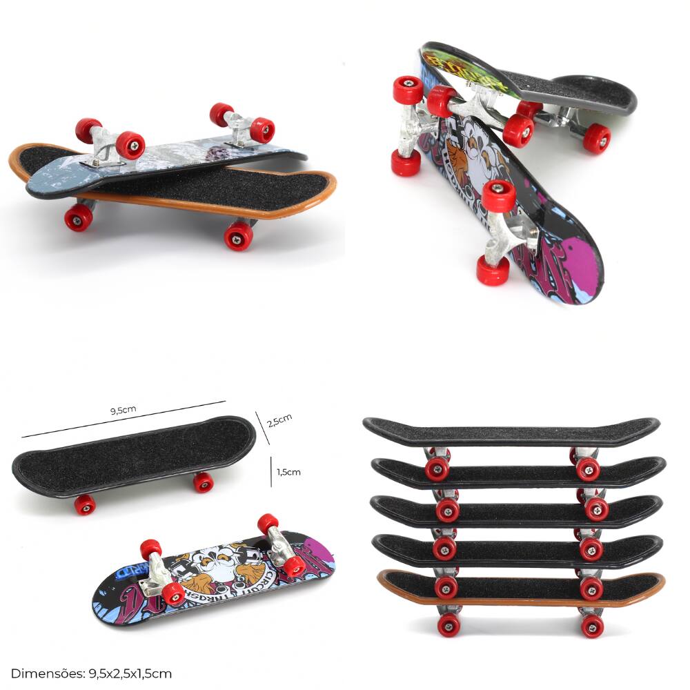 Skate Dedo Iantil 3 Und X-trick Presente Fingerboard +