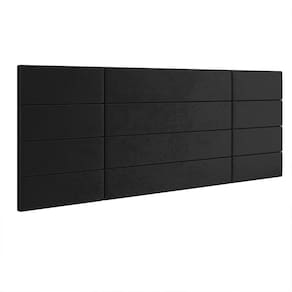 Cabeceira Suspensa Estofada Encanto Cama Box Casal 1,40 Decoração Quarto - Preto Suede - Lojas RPM