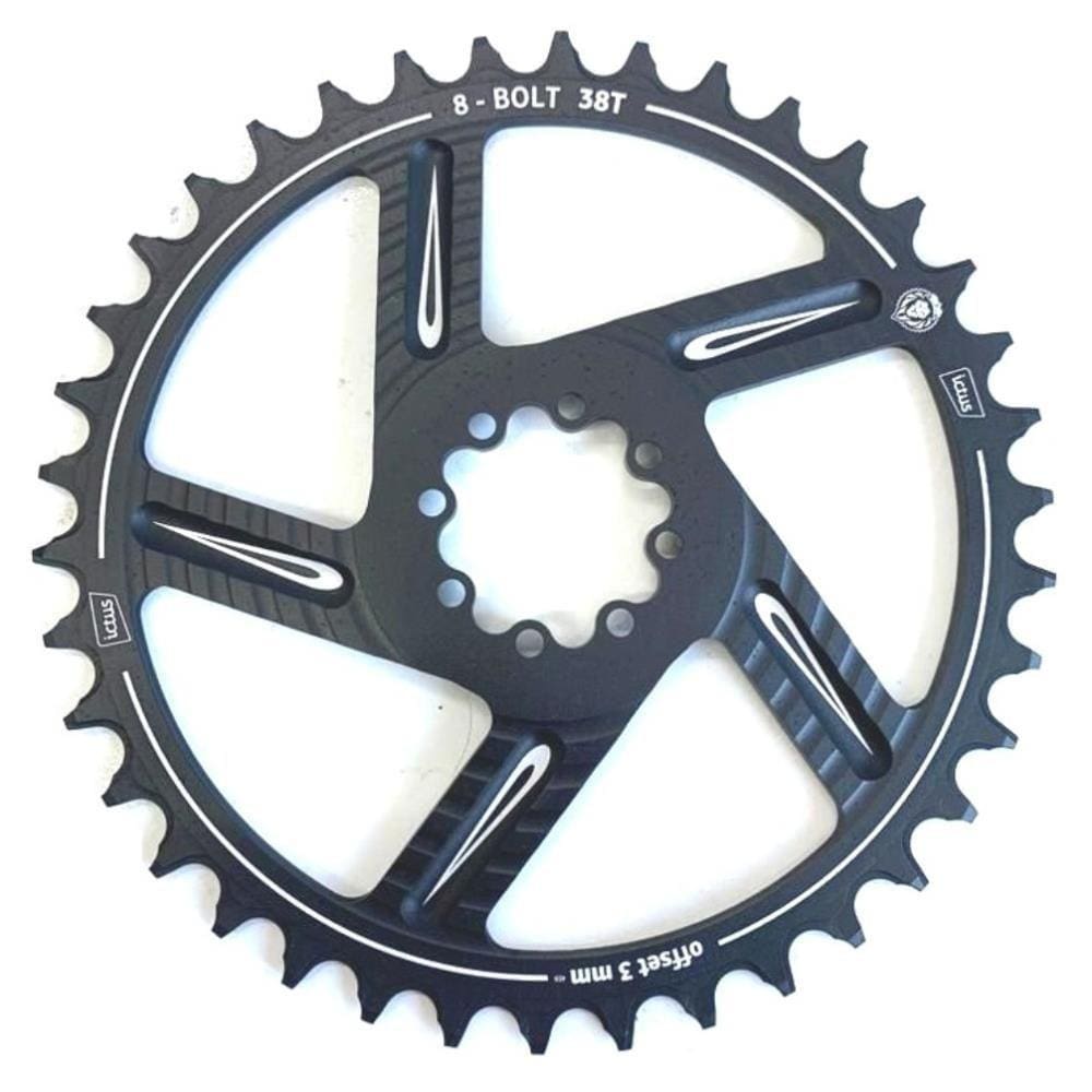 Engrenagem Direct 8 Bolt Coroa Offset 3MM Preta XX / X0