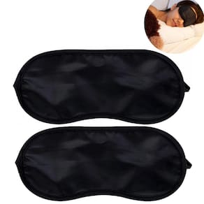 Kit 2 Máscaras De Dormir Bem Tapa Olhos Sem Luz Corta