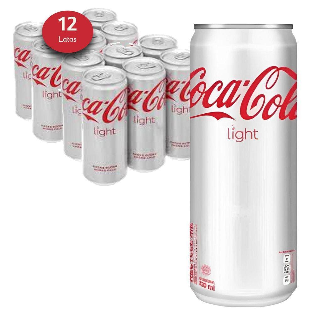 Refrigerante Coca Cola Light Lata 310Ml 12 Latas
