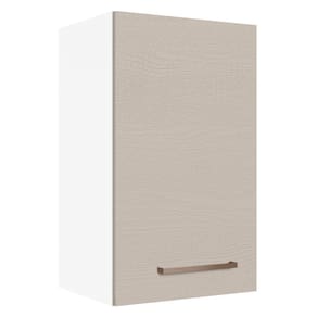 Armário Aéreo 40 cm 1 Porta Branco/Crema Agata Madesa
