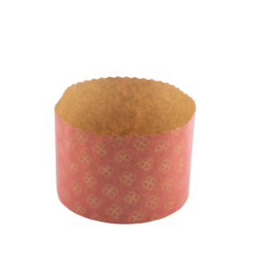 Forma Forneável Panetone 500g Vermelha 12UN Sulformas