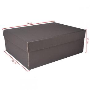 Caixa De Papelão Kraft Para Calçados Com 50 Unidades Embalagens 33cm x 25cm x 12