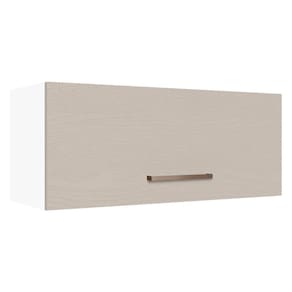 Armário Aéreo 80 cm 1 Porta Basculante Branco/Crema Agata Madesa