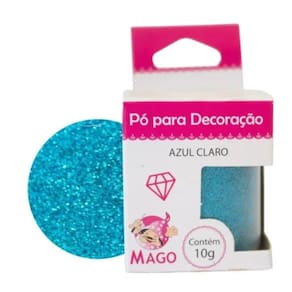 Pó Para Decoração Comestível Mago Azul Claro 10gr