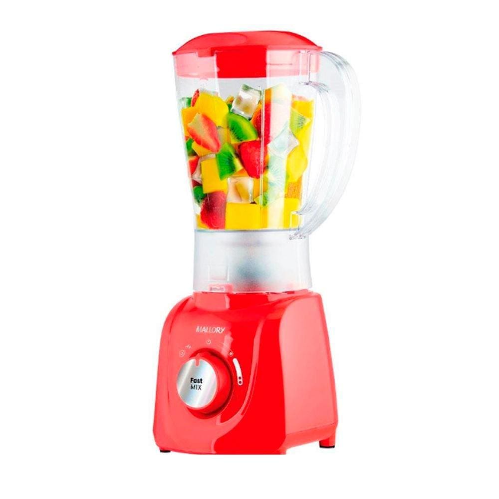 Liquidificador Mallory Fast Mix Vermelho 2 Velocidades 127v