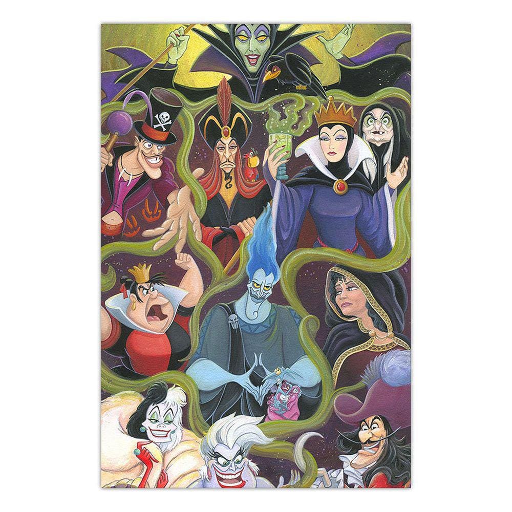 Quadro A3 em MDF Disney Vilans 002