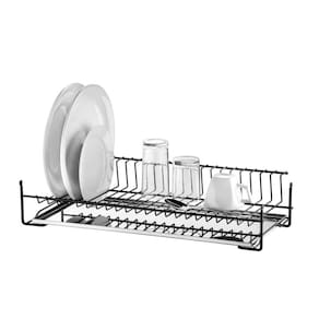 Escorredor De Louças Aéreo Preto Fosco Bandeja 77cm Schmitt