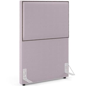 Cabeceira Box Solteiro Tachas 100cm Vicenza L02 Bouclê Rosê