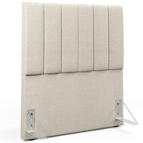 Cabeceira Cama Box Solteiro 100 Cm Linho Champagne
