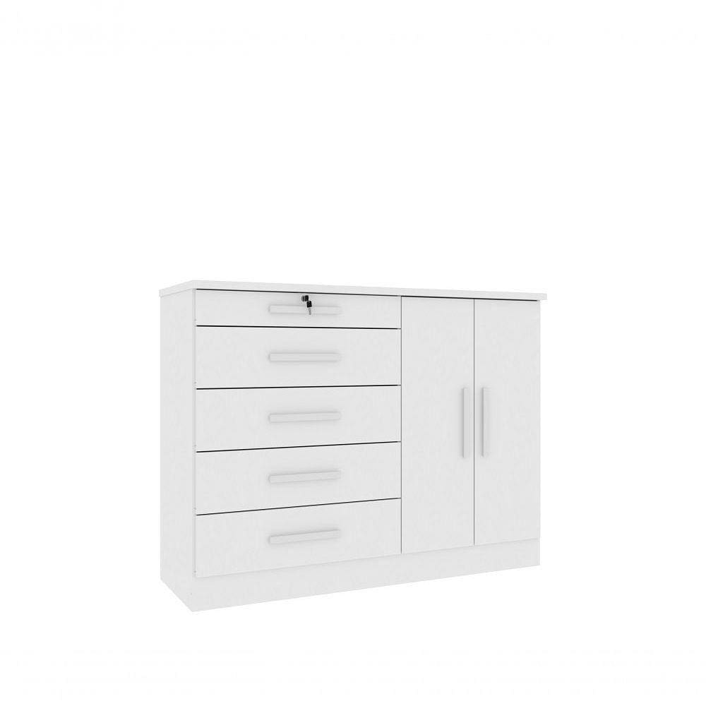 Comoda Istambul 5 Gavetas 2 Portas Tcil