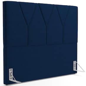 Cabeceira Cama Box Casal 140 Cm Aurora W01 Azul Marinho