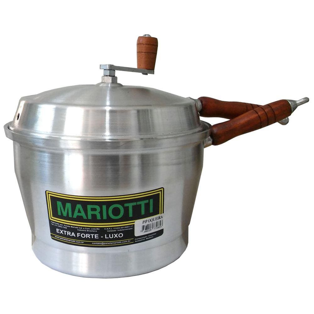 Pipoqueira em Alumínio Escovado - Mariotti