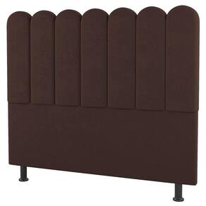 Cabeceira Cama Box Casal Lana 140cm Linho Marrom - Desk Design