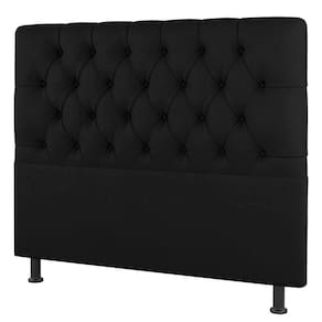 Cabeceira Cama Box Casal Nice 140cm Suede Preto - Desk Design