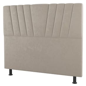 Cabeceira Cama Box Casal Queen Size Dublin 160cm Linho Bege - Desk Design