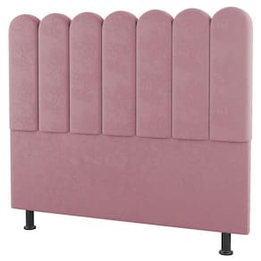 Cabeceira Cama Box Casal Lana 140cm Suede Rosê - Desk Design